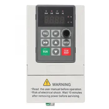 Single-phase input three-phase output inverter frequency control 110V 0.75kw 7A is suitable for automatic equipment
Single-phase input three-phase output inverter frequency control 110V 0.75kw 7A is suitable for automatic equipment