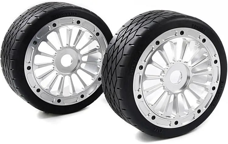 

CNC Metal Wheel Hub Road Tires Assembly Kit for 1/5 ROFUN Rovan F5 MCD RR5 160*65mm Rc Car Parts