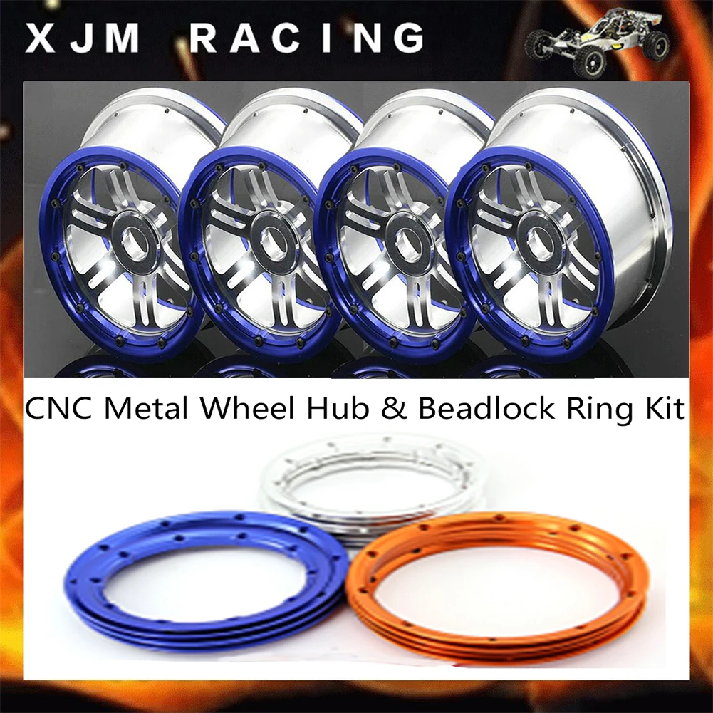 CNC Metal Wheel Hub & Ring Set for 1/5 GTB Racing ROFUN Rovan LT KINGMOTOR X2 Losi 5ive-T TRUCK RC CAR PARTS
CNC Metal Wheel Hub & Ring Set for 1/5 GTB Racing ROFUN Rovan LT KINGMOTOR X2 Losi 5ive-T TRUCK RC CAR PARTS