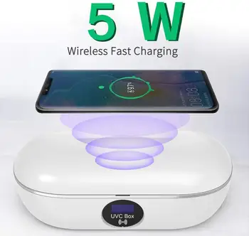 Portable Mobile Phone Sterilizer UV Sterilization UVC with Wireless Charging UV Light for Toys & Cell Phone UV Sanitizer Box
Portable Mobile Phone Sterilizer UV Sterilization UVC with Wireless Charging UV Light for Toys & Cell Phone UV Sanitizer Box