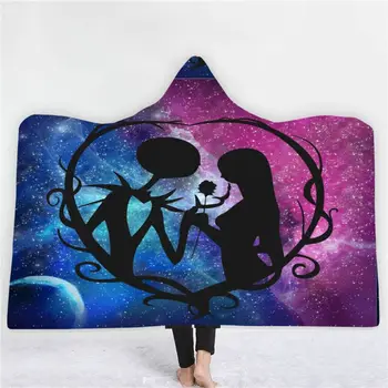 Sally and Jack Skellington Nightmare Before Christmas Hooded Blanket Hat Blanket Blanket Home Blanket Throw Blanket 
Sally and Jack Skellington Nightmare Before Christmas Hooded Blanket Hat Blanket Blanket Home Blanket Throw Blanket