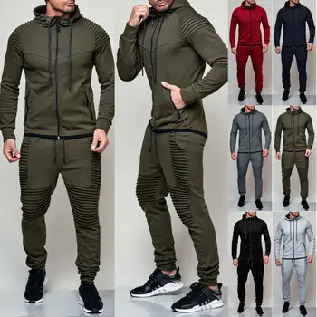 Men's Jogging Hoodie Coat Jacket +Trousers Pants Tracksuit Sports Sweat Suit Set Solid Color Sports Leisure Fashion
Men's Jogging Hoodie Coat Jacket +Trousers Pants Tracksuit Sports Sweat Suit Set Solid Color Sports Leisure Fashion