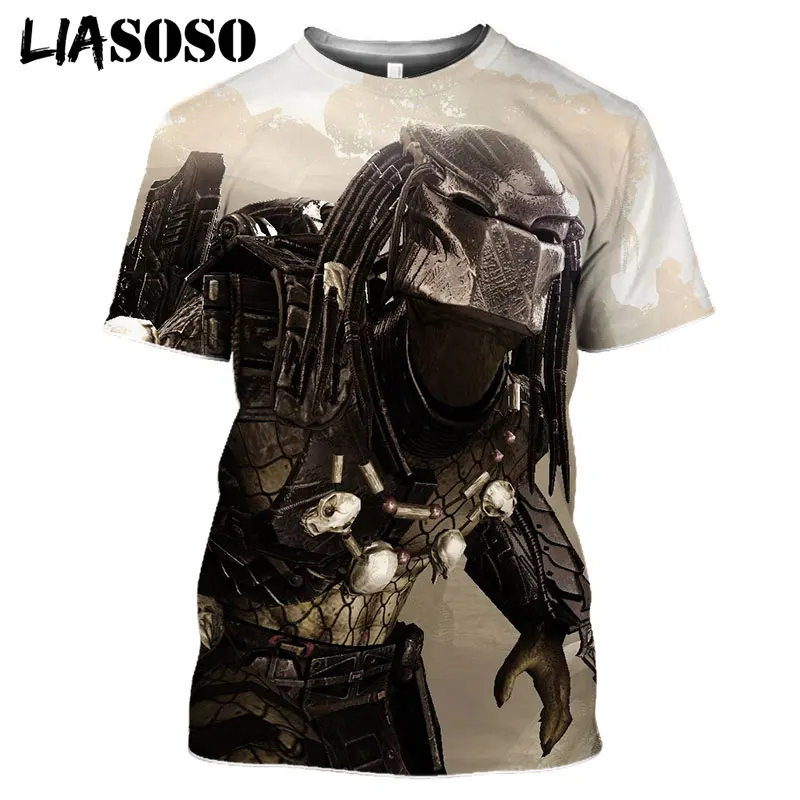 Повседневная черная футболка liaseo с 3D принтом американского фильма «ужасы», летняя футболка, хищник, уличная одежда, размера плюс, Забавные топы для спортзала, футболки
Повседневная черная футболка liaseo с 3D принтом американского фильма «ужасы», летняя футболка, хищник, уличная одежда, размера плюс, Забавные топы для спортзала, футболки
