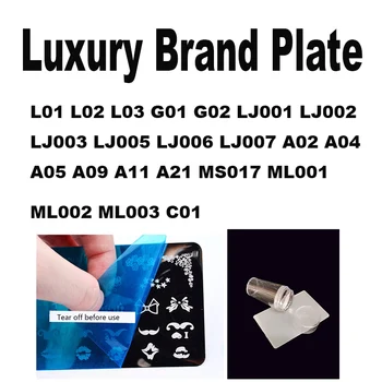 New Fahion logo Nail Art Stamping Plate Pattern DIY Luxury Brand Manicure Image Template Festival Nails Stencil Tools
New Fahion logo Nail Art Stamping Plate Pattern DIY Luxury Brand Manicure Image Template Festival Nails Stencil Tools