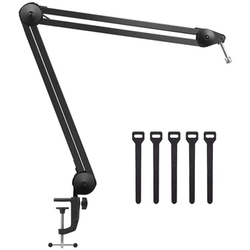 Microphone Arm Stand, Heavy Duty Mic Arm Microphone Stand Suspension Scissor Boom Stands with Mic Clip and Cable Ties
Microphone Arm Stand, Heavy Duty Mic Arm Microphone Stand Suspension Scissor Boom Stands with Mic Clip and Cable Ties