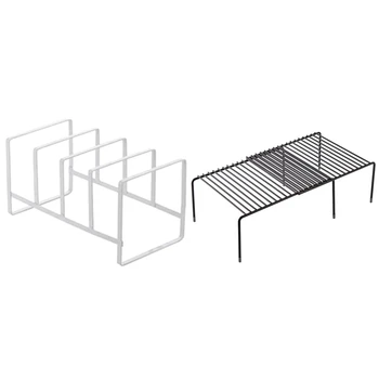 2 Pcs Expandable Cabinet Shelf Adjustable Kitchen Countertop Organizer Storage Rack for Dish Cookware Canned Food Mugs Cups, Whi
2 Pcs Expandable Cabinet Shelf Adjustable Kitchen Countertop Organizer Storage Rack for Dish Cookware Canned Food Mugs Cups, Whi