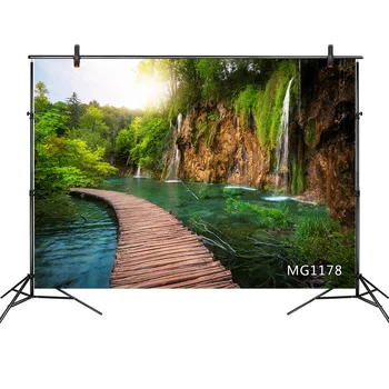 LB Lake Water Wood Road Waterfall Landscape Photography Backgrounds Vinyl & Polyester Custom Camera Backdrops For Photo Studio
LB Lake Water Wood Road Waterfall Landscape Photography Backgrounds Vinyl & Polyester Custom Camera Backdrops For Photo Studio