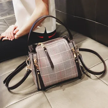 Mini Bag 2020 Summer New Fashion Handbag Plaid Shoulder Sling Bucket Women's Bag
Mini Bag 2020 Summer New Fashion Handbag Plaid Shoulder Sling Bucket Women's Bag
