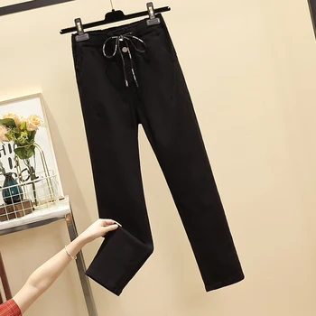 2020 Elasticated jeans Woman Autumn Plus Size Stretch High Waist Softener Harem trousers Lady Denim Pants 5xl Lace up jeans
2020 Elasticated jeans Woman Autumn Plus Size Stretch High Waist Softener Harem trousers Lady Denim Pants 5xl Lace up jeans