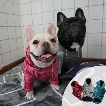 Cool Blingbling Dog Hoodies Velvet Winter Warm French Bulldog Soft Thicken Dog Clothes for Small Dogs Windproof Puppy Costume
Cool Blingbling Dog Hoodies Velvet Winter Warm French Bulldog Soft Thicken Dog Clothes for Small Dogs Windproof Puppy Costume