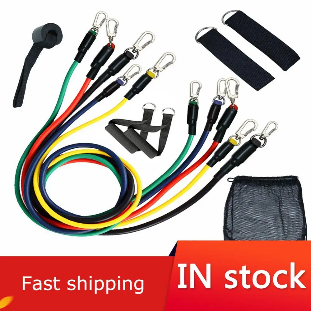 11Pcs Resistance Bands Set Expander Yoga Exercise Fitness Rubber Tubes Band Stretch Training Home Gyms Workout Elastic Pull Rope
11Pcs Resistance Bands Set Expander Yoga Exercise Fitness Rubber Tubes Band Stretch Training Home Gyms Workout Elastic Pull Rope