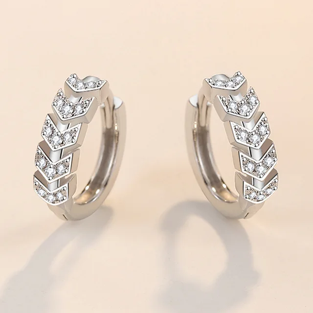 LByzHan – boucles d'oreilles en argent Sterling 925 et cristal pour femmes, bijoux coréens en argent, nouvelle collection 1