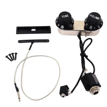 Violin Pickup Piezo Transducer Set Adjustable with Tone Volume Control Knob H7JP
Violin Pickup Piezo Transducer Set Adjustable with Tone Volume Control Knob H7JP