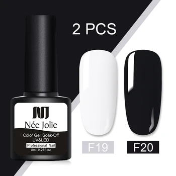 Nee Jolie 8ml Glitter UV Gel Nail Polish Set Solid Color LED Nail Gel Varnish Semi Permanent Nail varnish Sequins Gel 2pcs/set
Nee Jolie 8ml Glitter UV Gel Nail Polish Set Solid Color LED Nail Gel Varnish Semi Permanent Nail varnish Sequins Gel 2pcs/set