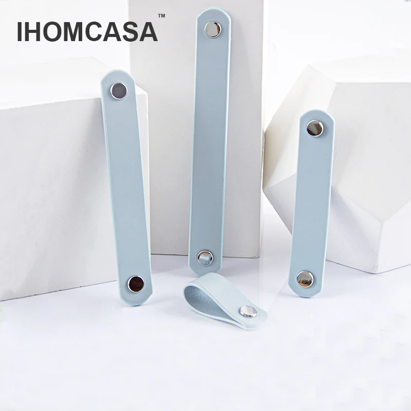 IHOMCASA Sky Blue Genuine Leather Knobs Cupboard Wine Shoe Cabinet Cowhide Pulls Furniture Dressing Table Drawer Door Handles
IHOMCASA Sky Blue Genuine Leather Knobs Cupboard Wine Shoe Cabinet Cowhide Pulls Furniture Dressing Table Drawer Door Handles