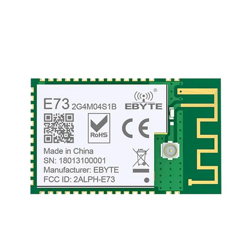 Durable NRF52832 2.4GHz Transceiver Receiver E73-2G4M04S1B SMD BLE 5.0 Wireless Bluetooth Module
Durable NRF52832 2.4GHz Transceiver Receiver E73-2G4M04S1B SMD BLE 5.0 Wireless Bluetooth Module