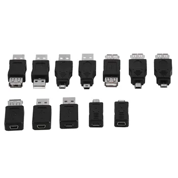 12 Pcs/Set Micro/Mini USB Male Female Adapter Connectors Converters Multiple Plug And Play USB2.0 Adapters Converter
12 Pcs/Set Micro/Mini USB Male Female Adapter Connectors Converters Multiple Plug And Play USB2.0 Adapters Converter
