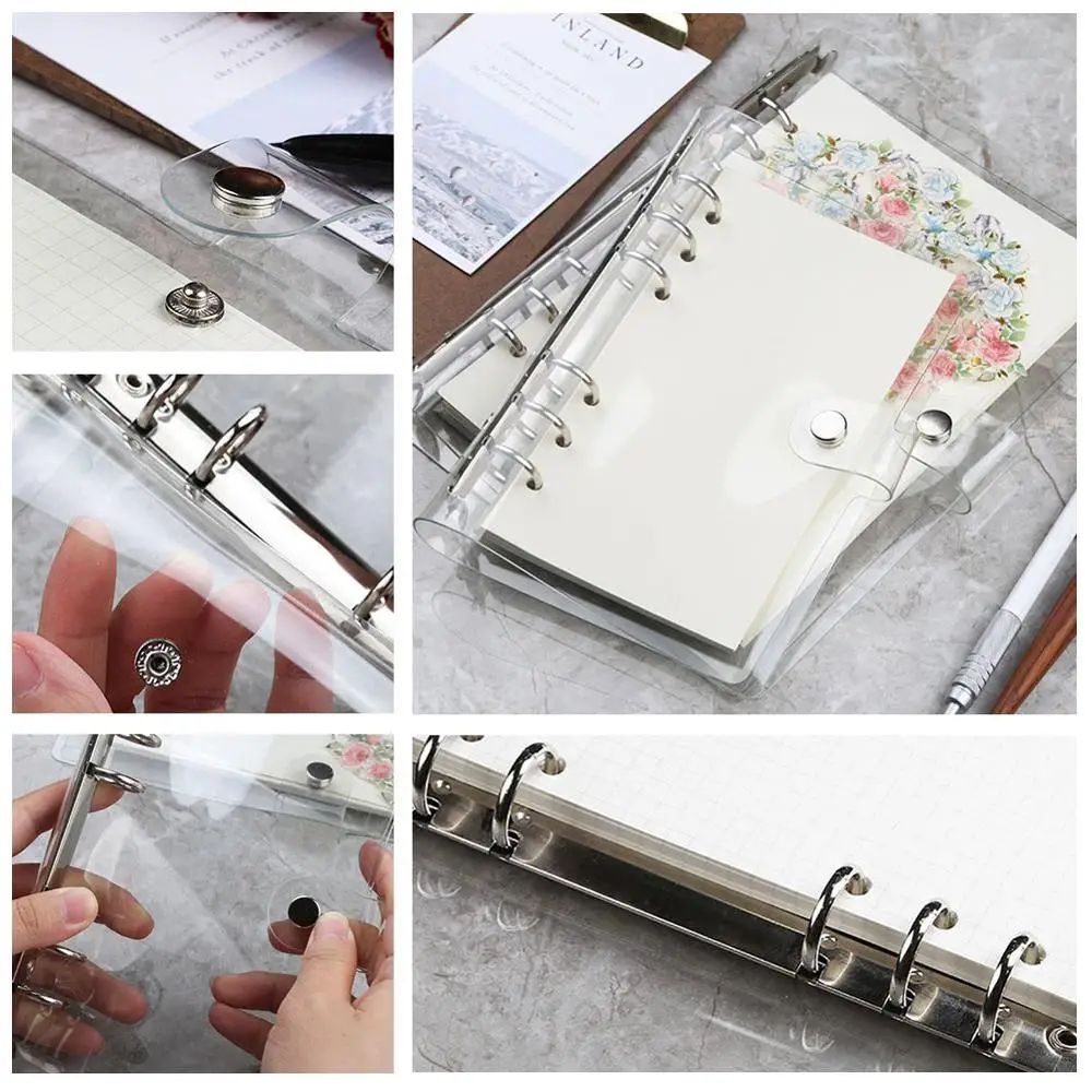 Transparent PVC Spiral Notebook Cover Detachable Loose Leaf Paper Protector Binder(A5/A6/A7)
Transparent PVC Spiral Notebook Cover Detachable Loose Leaf Paper Protector Binder(A5/A6/A7)