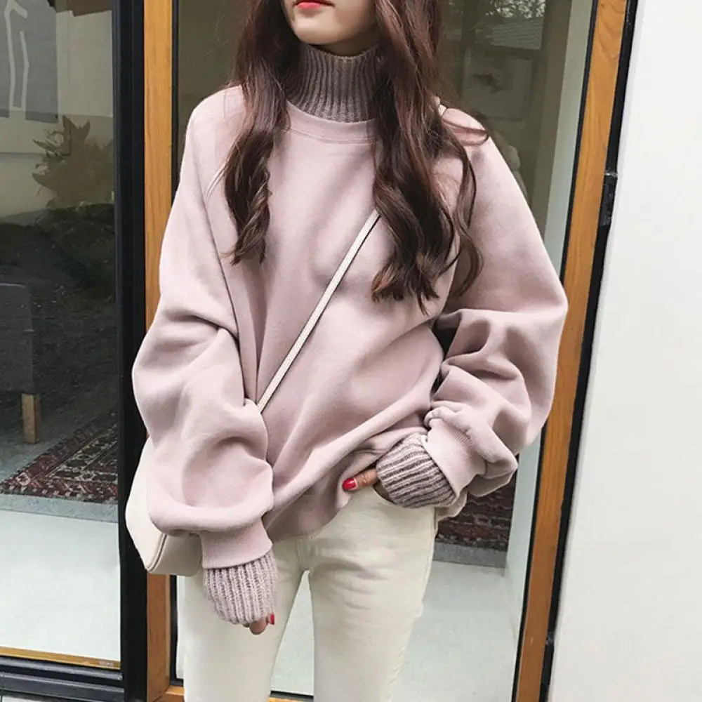 Pullover Fake Two Pieces Plus Velvet Thicker Sweatshirts 2020 autumn new mid-length student all-match jacket jacket trend
Pullover Fake Two Pieces Plus Velvet Thicker Sweatshirts 2020 autumn new mid-length student all-match jacket jacket trend