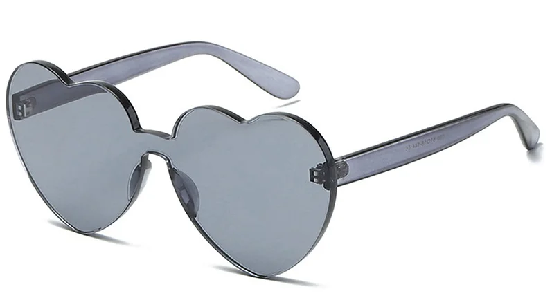Oversized Herz Sonnenbrille Für Damen Uv Schutz Candy Farben_voghion.com