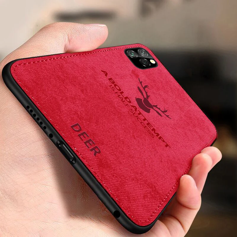 Phone Case For iphone 11 Pro Max TPU Edge Soft Cloth Fabric Cover on Apple Full Protection |