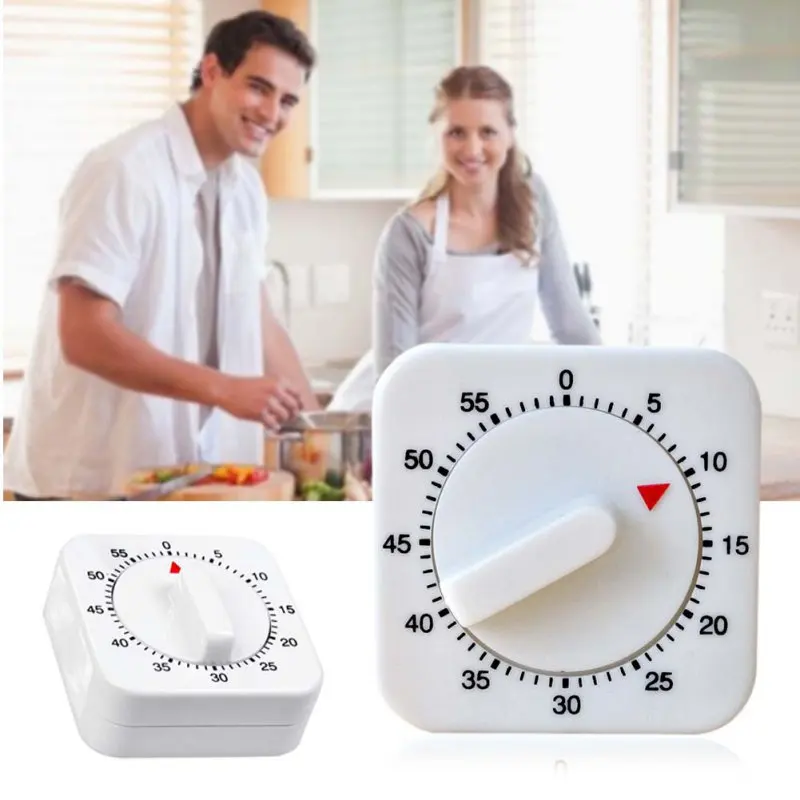 high quality Novelty White Square 60-Minute Mechanical Timer Reminder Counting Count Down Alarm Clock for Kitchen
high quality Novelty White Square 60-Minute Mechanical Timer Reminder Counting Count Down Alarm Clock for Kitchen