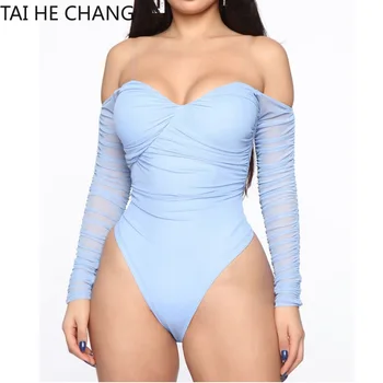 2020 New Women Jumpsuits Draped Solid Sheath Sexy & Club Long Sleeve Bodycon Runway Off The Shoulder Bodysuits
2020 New Women Jumpsuits Draped Solid Sheath Sexy & Club Long Sleeve Bodycon Runway Off The Shoulder Bodysuits