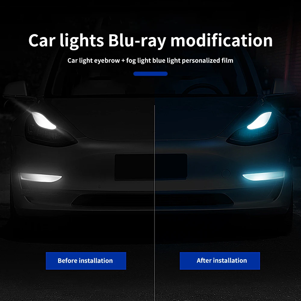 Car Film For Tesla Model 3 Series Headlight Change Color Film Fog Lamp Film Non-Destructive InstallationHeadlight Film 4 Pieces
Car Film For Tesla Model 3 Series Headlight Change Color Film Fog Lamp Film Non-Destructive InstallationHeadlight Film 4 Pieces