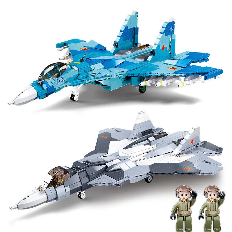 Конструктор Sukhoi Sluban Военная серия Su-27 оружие ВВС Su-57 | Игрушки и хобби