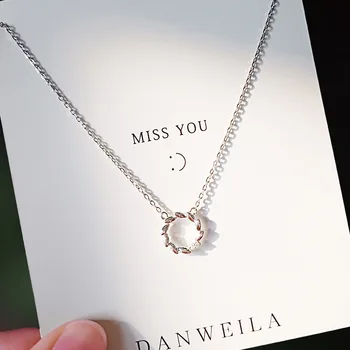 TSHOU20 S925 sterling silver necklace female wreath clavicle chain female chic short necklace
TSHOU20 S925 sterling silver necklace female wreath clavicle chain female chic short necklace