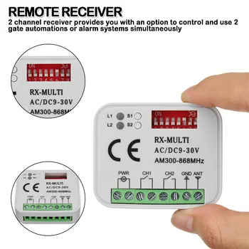 Receiver Self Rolling Code Remote Control 300-868mhz Multi Frequency Universal Receiver Garage Door Receiver
Receiver Self Rolling Code Remote Control 300-868mhz Multi Frequency Universal Receiver Garage Door Receiver
