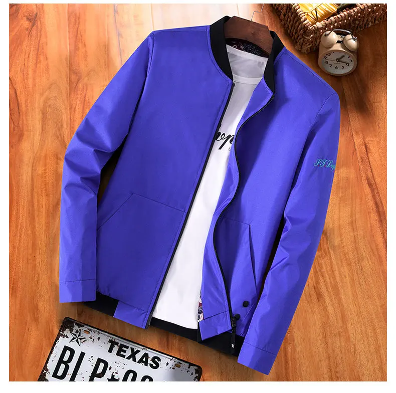 5XL Mens Jacket Autumn Bomber Jacket Coat Male Korean Japan Style Jacket Stand Baseball Collar Fashion Brand Hip Hop Streetwear 17