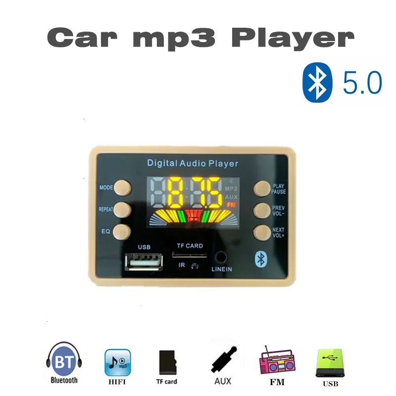 Color screen Bluetooth 5.0 car MP3 Bluetooth decoder board can play lossless format audio, folder playback with FM USB TF card
Color screen Bluetooth 5.0 car MP3 Bluetooth decoder board can play lossless format audio, folder playback with FM USB TF card