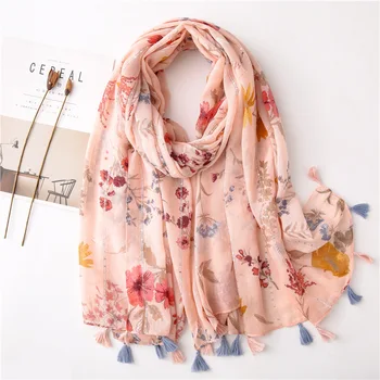 Luxury brand spring and autumn women tourism print silk scarves Fashion Flower seaside sunscreen quality cotton material shawl 
Luxury brand spring and autumn women tourism print silk scarves Fashion Flower seaside sunscreen quality cotton material shawl