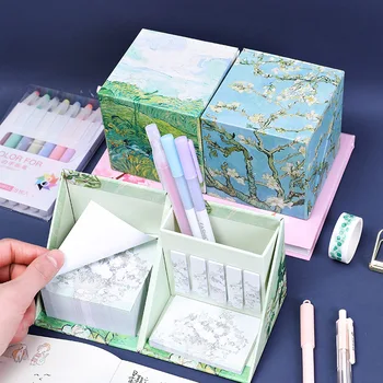 Creative Multi-functional Pen and Barrel Type Leave Messages and Post Notes for N Times Memo Pad Sticky Notes Pen Holder
Creative Multi-functional Pen and Barrel Type Leave Messages and Post Notes for N Times Memo Pad Sticky Notes Pen Holder