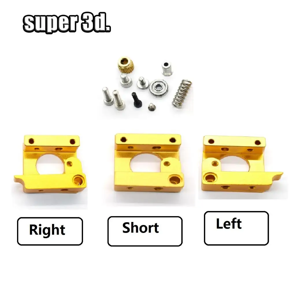 MK8 Extruder Aluminum Block Single Kit 1.75mm Filament Extrusion Right Left Short Hand Part DIY Kit 3D Printer Parts
MK8 Extruder Aluminum Block Single Kit 1.75mm Filament Extrusion Right Left Short Hand Part DIY Kit 3D Printer Parts