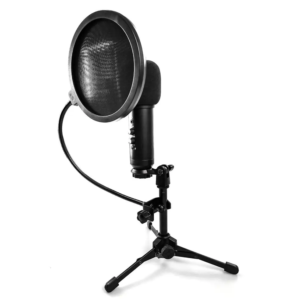 Professional USB Condenser Microphone for Youtube Streaming Podcast Recording Instrument KTV Singing Recording+Stand Tripod Set
Professional USB Condenser Microphone for Youtube Streaming Podcast Recording Instrument KTV Singing Recording+Stand Tripod Set