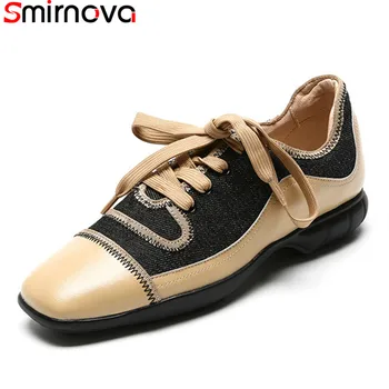 Smirnova 2020 autumn new arrive genuine leather women flats comfortable soft leather casual shoes fashion lace up ladies shoes 
Smirnova 2020 autumn new arrive genuine leather women flats comfortable soft leather casual shoes fashion lace up ladies shoes