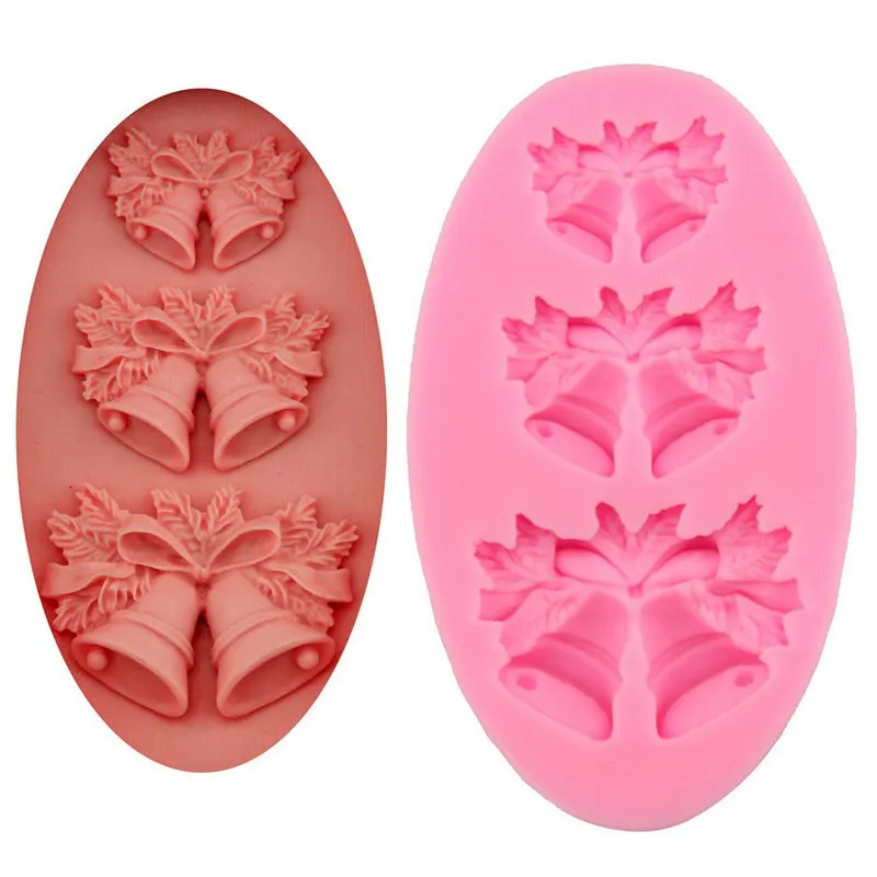 3D Christmas Bell Silicone Mold Cake Fondant Cake Mould Bread Chocolate Mold Navidad Cake Decorating Tools For Kitchen
3D Christmas Bell Silicone Mold Cake Fondant Cake Mould Bread Chocolate Mold Navidad Cake Decorating Tools For Kitchen