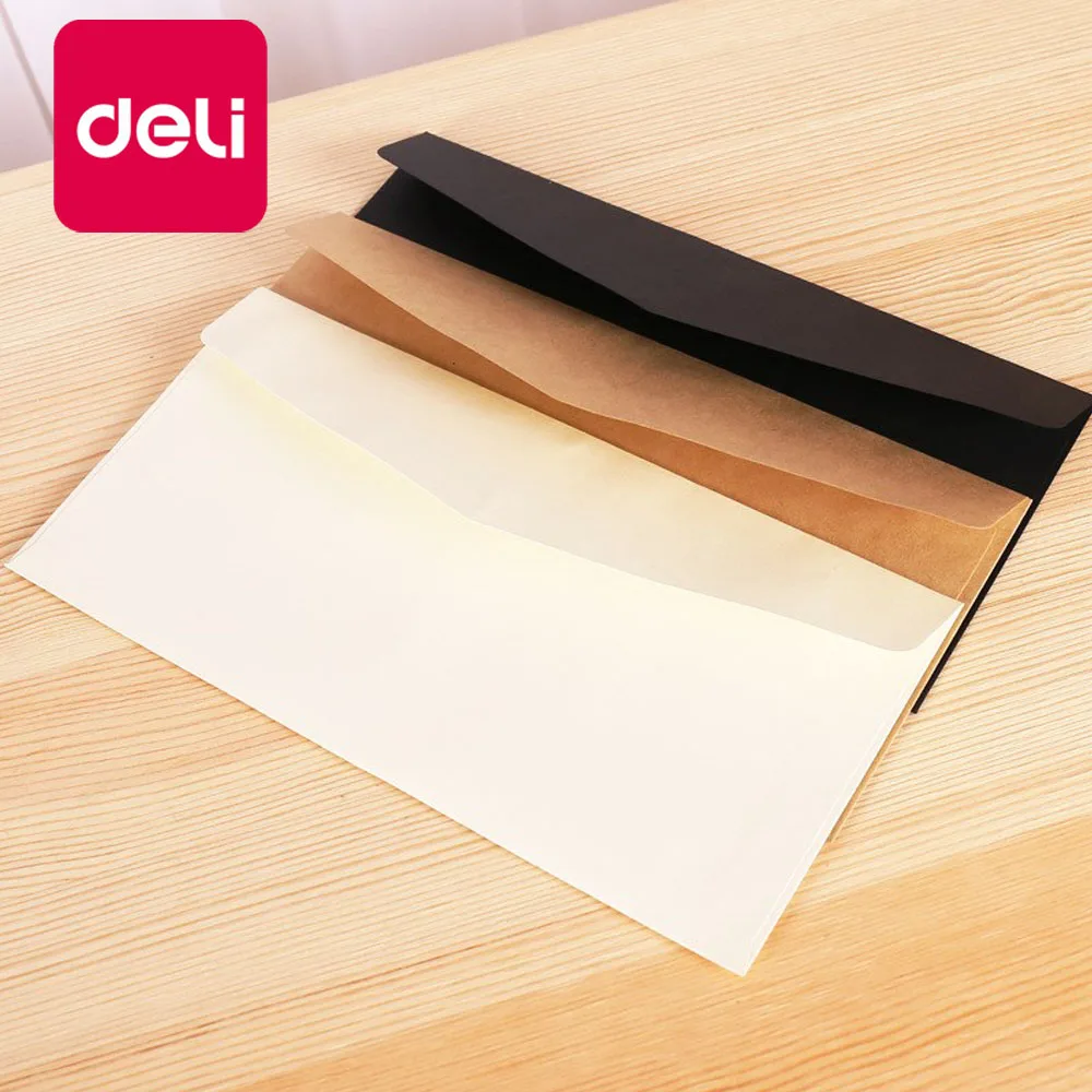 Deli 50PCS/Pack Black White Paper Envelope Folder Message Card Letter Stationary Office Storage Paper Card Scrapbooking Gift
Deli 50PCS/Pack Black White Paper Envelope Folder Message Card Letter Stationary Office Storage Paper Card Scrapbooking Gift