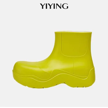 Luxury Brand Designer Ankle Boots For Women 2020 New Green Rain Boots Thick Sole Short Booties Platform Winter Chunky Flat Shoes
Luxury Brand Designer Ankle Boots For Women 2020 New Green Rain Boots Thick Sole Short Booties Platform Winter Chunky Flat Shoes