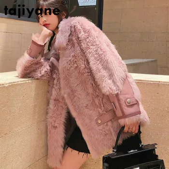Natural Real Fur Coat Female Genuine Leather Jacket Winter Sheepskin Coat Women Clothes 2019 Pink Double-faced Fur Tops ZT4144 
Natural Real Fur Coat Female Genuine Leather Jacket Winter Sheepskin Coat Women Clothes 2019 Pink Double-faced Fur Tops ZT4144