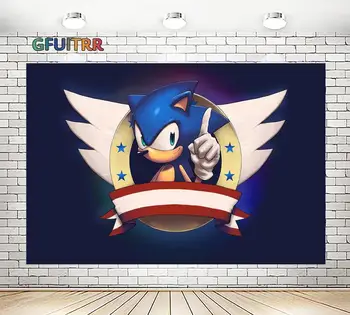 GFUITRR Cartoon Sonic Club Photography Backdrops Kids Birthday Party Photo Background Dark Blue Wings Vinyl Photo Booth Prop
GFUITRR Cartoon Sonic Club Photography Backdrops Kids Birthday Party Photo Background Dark Blue Wings Vinyl Photo Booth Prop