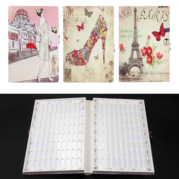 120/160 Color Nail Display Book Double-Sided Nail Gel Polish Color Card Professional Embedded Model Nail Salon Display Tools
120/160 Color Nail Display Book Double-Sided Nail Gel Polish Color Card Professional Embedded Model Nail Salon Display Tools