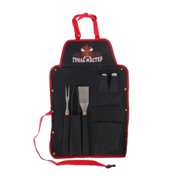 Camping apron "Grill-master", spatula, fork, tongs, salt shaker, pepper shaker, 63 x 43 cm 2366393
Camping apron "Grill-master", spatula, fork, tongs, salt shaker, pepper shaker, 63 x 43 cm 2366393