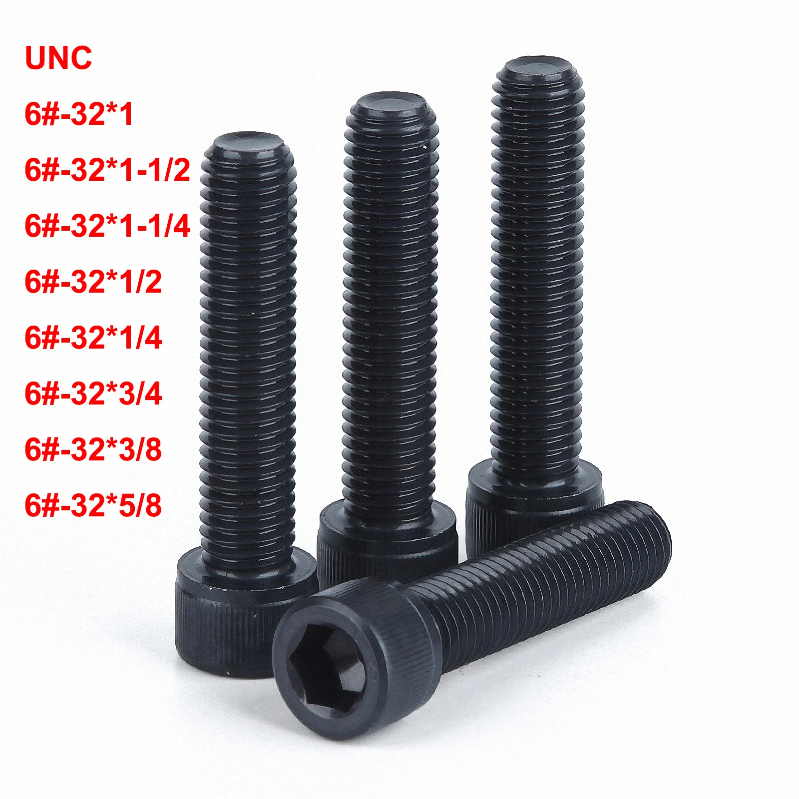 3/8 UNC Grub Screws 5/8 1/2 Socket Set Screws No8 No10 5/16 1/4 3/4 