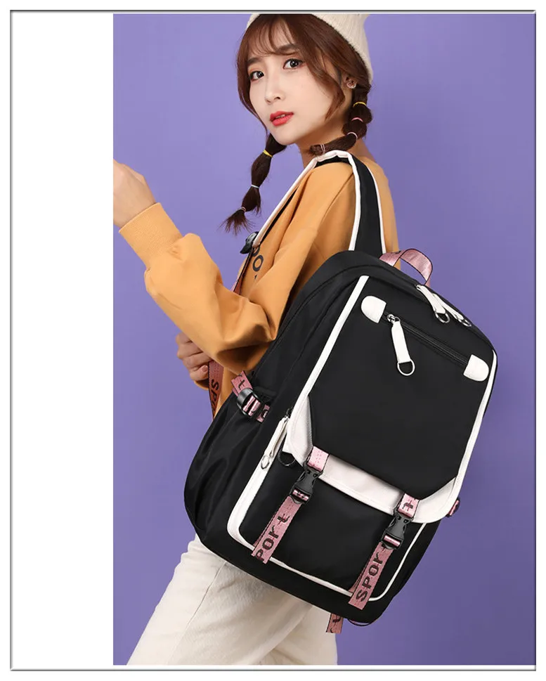 Waliicorners Kids School Backpack for Girls Style Black Pink Cute Backpack Schoolbag Kawaii Backpacks for Teenage Girls Gift 20 H963d99b62f18449d9adbe90815a23f70Q