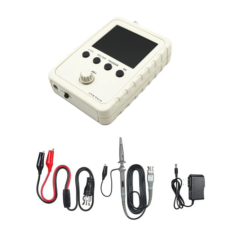2.4 Inch TFT DIY Digital Oscilloscope Kit with Power Adapter and BNC-Clip Cable Probe DS0150
2.4 Inch TFT DIY Digital Oscilloscope Kit with Power Adapter and BNC-Clip Cable Probe DS0150