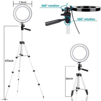 7.9 inches Ring Light Tripods Live Holder Photo Studio Selfie LED Ring Light with Mobile Phone Holder for Youtube Live Stream
7.9 inches Ring Light Tripods Live Holder Photo Studio Selfie LED Ring Light with Mobile Phone Holder for Youtube Live Stream