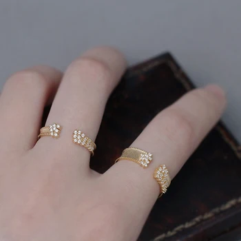 MENGJIQIAO Korean New Delicate Zircon Gold Color Open Adjustable Rings For Women Students Micro Pave Femme Finger Ring Jewelry
MENGJIQIAO Korean New Delicate Zircon Gold Color Open Adjustable Rings For Women Students Micro Pave Femme Finger Ring Jewelry